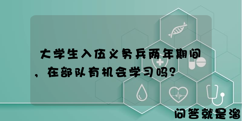 大学生入伍义务兵两年期间，在部队有机会学习吗？