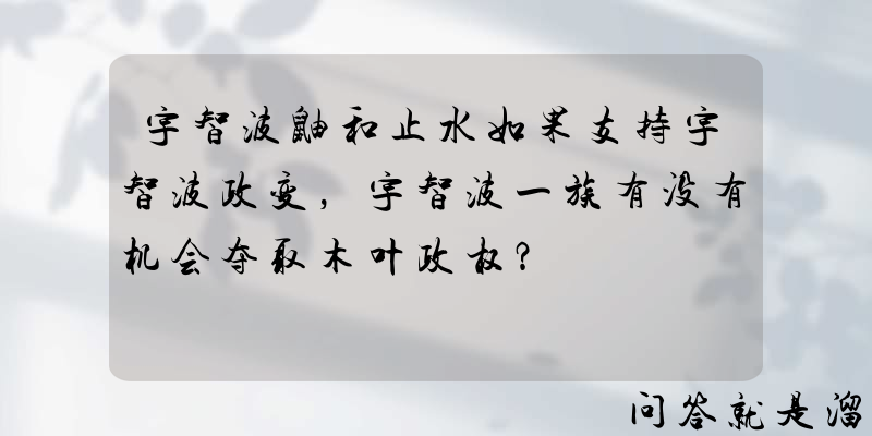 宇智波鼬和止水如果支持宇智波政变，宇智波一族有没有机会夺取木叶政权？