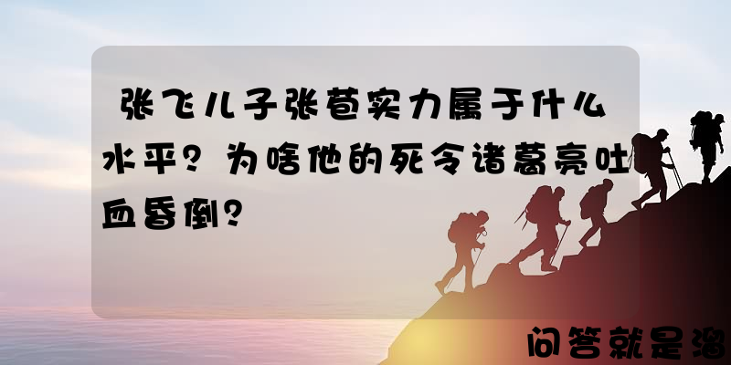 张飞儿子张苞实力属于什么水平？为啥他的死令诸葛亮吐血昏倒？