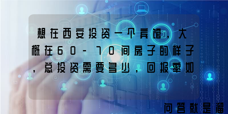 想在西安投资一个宾馆，大概在60-70间房子的样子，总投资需要多少，回报率如何？