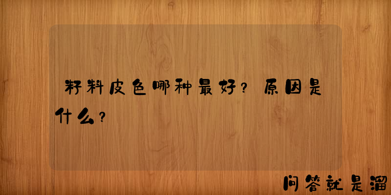 籽料皮色哪种最好？原因是什么？